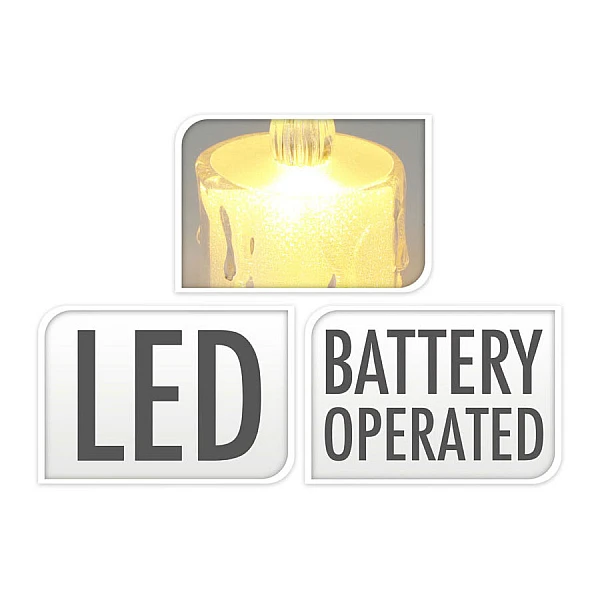 Κεράκι Ρεσώ Με φλόγα Led 5cm  AX5-322230