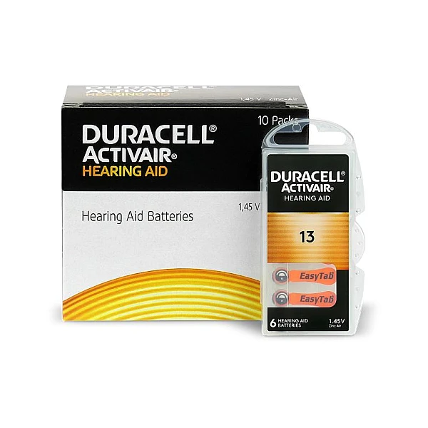 DURACELL μπαταρίες ακουστικών Βαρηκοΐας ActivAir 13 MF 1,45V blister 6 τεμαχίων