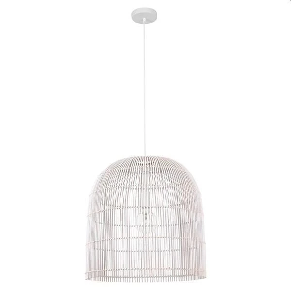 Φωτιστικό Οροφής Κρεμαστό 1xΕ27 Φ500x500 RATTAN λευκό ARTE ILLUMINA 144-33016 Eurolamp
