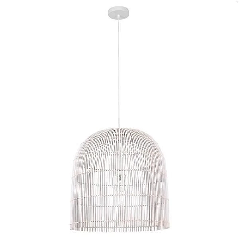 Φωτιστικό Οροφής Κρεμαστό 1xΕ27 Φ500x500 RATTAN λευκό ARTE ILLUMINA 144-33016 Eurolamp