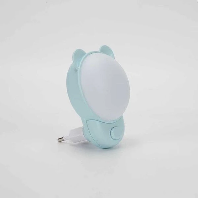 Φωτάκι νυκτός LED με διακόπτη 1.2W 3000K και 5000K Αρκουδάκι Μπλε 145-15064 Eurolamp