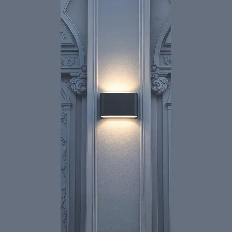Φωτιστικό LED επιτοίχιο UP & DOWN 6W 264Lm 115x90x35mm Μαύρη αλουμινίου 3CCT 145-20275 EUROLAMP