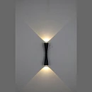 Φωτιστικό LED επιτοίχιο UP & DOWN 6W 480Lm 240x60x55mm Μαύρη αλουμινίου 3000Κ Θερμό Λευκό 145-20279 EUROLAMP