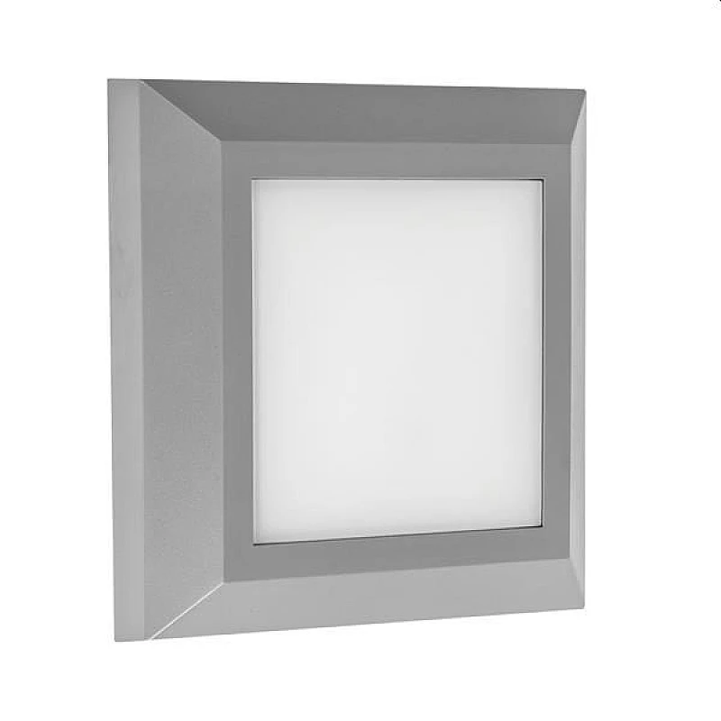 Φωτιστικό LED επίτοιχο Slim 125x125mm 3CCT  Γκρι Pro ARTE ILLUMINA 145-52086 Eurolamp