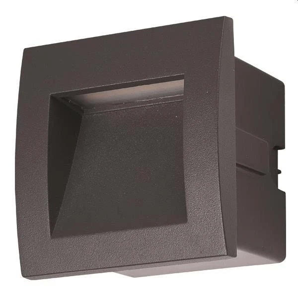 Φωτιστικό LED χωνευτό 3W 3000Κ Θερμό Λευκό IP54 220-240V 90X90X70mm Γραφίτη Pro ARTE ILLUMINA 145-52501 Eurolamp
