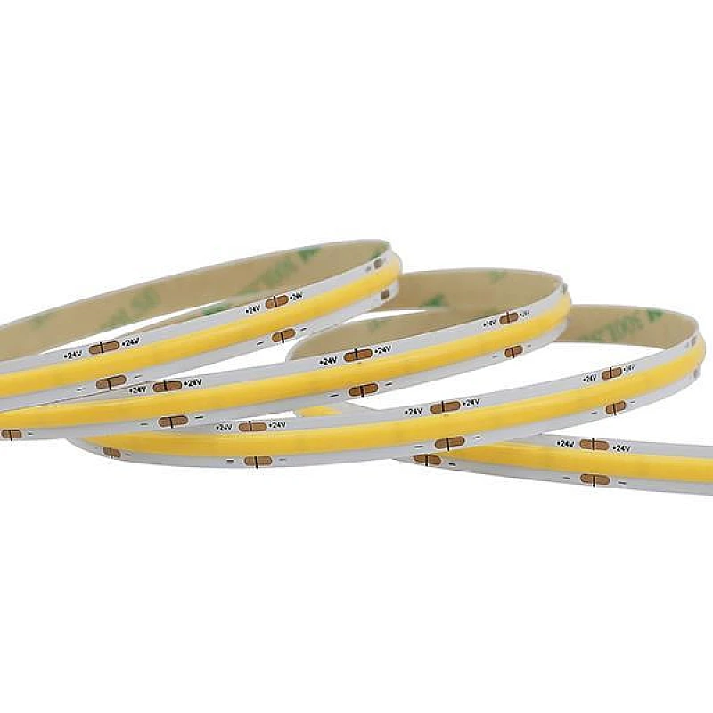 Ταινία LED SMD COB DC 24V IP44 12W/m Φυσικό λευκό 4000K  960LM/m 480LED/m Eurolamp 145-72021 5 μέτρα