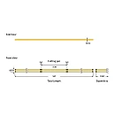 Ταινία LED SMD COB DC 24V IP44 12W/m Φυσικό λευκό 4000K  960LM/m 480LED/m Eurolamp 145-72021 5 μέτρα