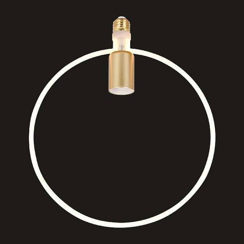 Φωτιστικό κρεμαστό LED οροφής Soft Κύκλος Filament 12W E27 2700K Dimmable Frost 147-78723 Eurolamp