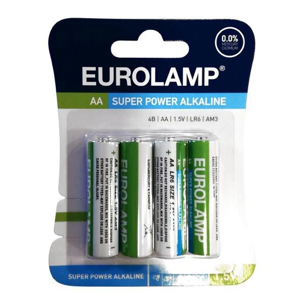 EUROLAMP Αλκαλική Μπαταρία AA Blister 4τεμάχια 147-24101
