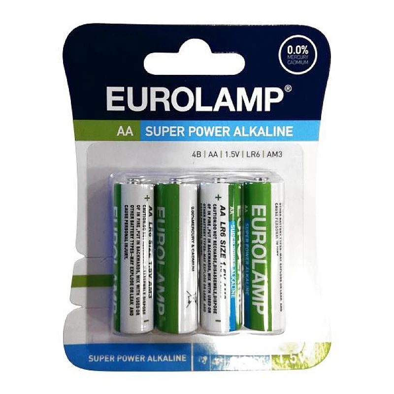EUROLAMP Αλκαλική Μπαταρία AA Blister 4τεμάχια 147-24101 EUROLAMP Αλκαλική Μπαταρία AA Blister 4τεμάχια 147-24101
