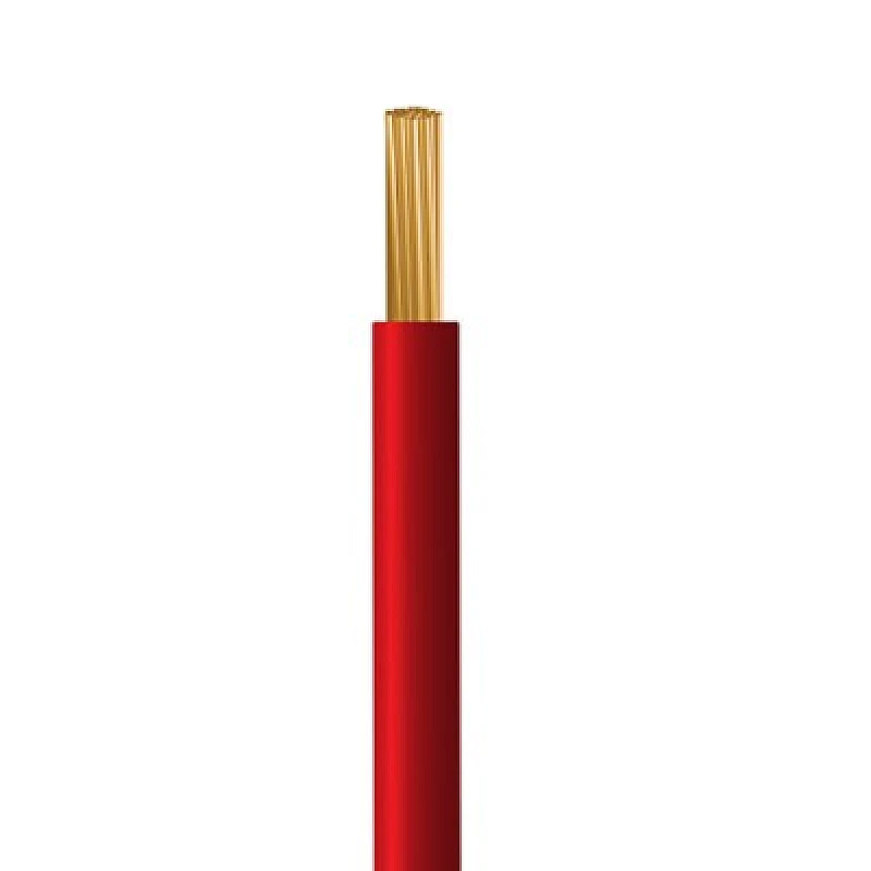 Πολύκλωνο ΚΟΚΚΙΝΟ καλώδιο HO7V-R  1 x 10 mm²  PVC ΝΥΑ