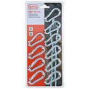 BLACK+DECKER Σετ Καραμπίνερ Ασφαλείας 6×60mm έως 80kg 10τμχ BXCHSF7103