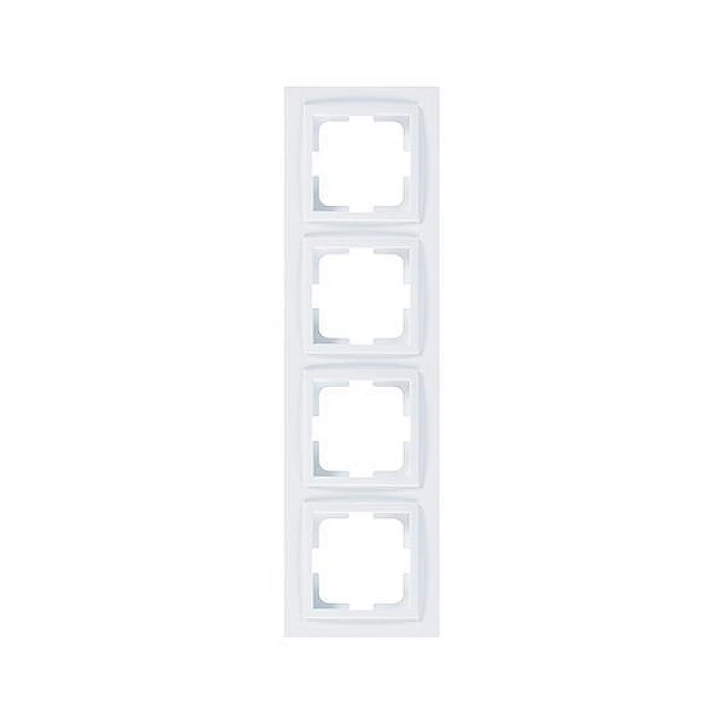 Πλαίσιο Τετραπλό Λευκό 152-10183 MONO ELECTRIC Despina by Eurolamp Πλαίσιο Τετραπλό Λευκό 152-10183 MONO ELECTRIC Despina by Eurolamp