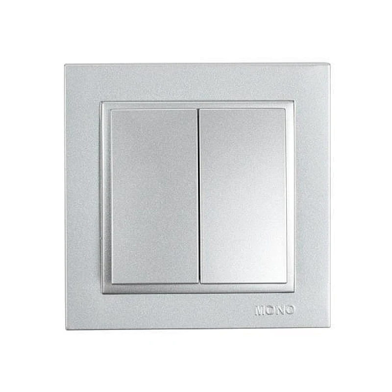 Διακόπτης κομμυτατέρ χωνευτός 10A 250V Ασημί 152-10404 MONO ELECTRIC Despina by Eurolamp Διακόπτης κομμυτατέρ χωνευτός 10A 250V Ασημί 152-10404 MONO ELECTRIC Despina by Eurolamp