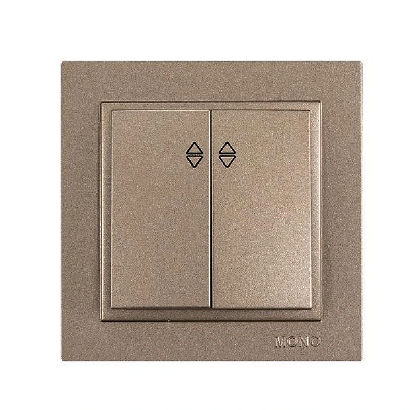 Διακόπτης Διπλός Αλέ- ρετουρ χωνευτός LIGHT FUME 152-10507 MONO ELECTRIC Despina by Eurolamp Διακόπτης Διπλός Αλέ- ρετουρ χωνευτός LIGHT FUME 152-10507 MONO ELECTRIC Despina by Eurolamp