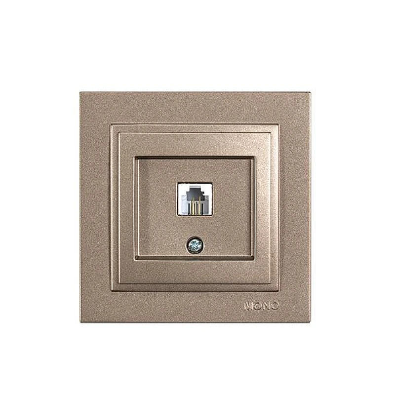 Πρίζα τηλεφώνου RJ11 LIGHT FUME 152-10538 MONO ELECTRIC Despina by Eurolamp Πρίζα τηλεφώνου RJ11 LIGHT FUME 152-10538 MONO ELECTRIC Despina by Eurolamp