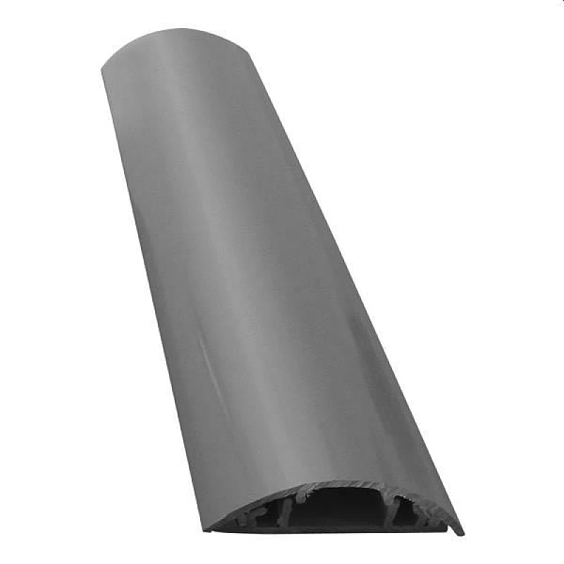 Κανάλι Δαπέδου Διαχείρισης Καλωδίων 70x20 mm Eurolamp 160-56151 γκρι χρώμα 