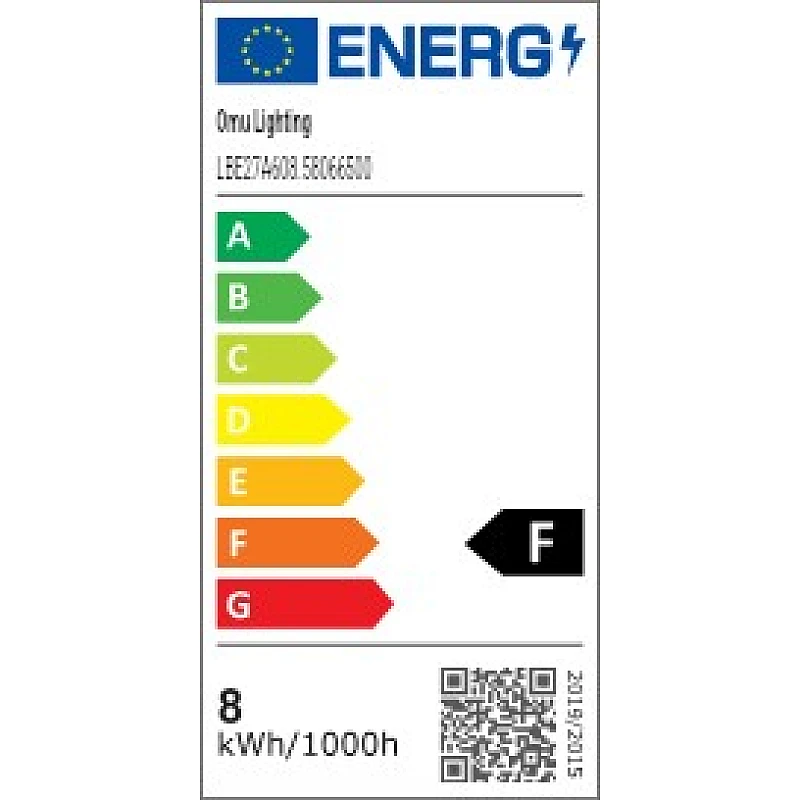 Λαμπτήρας Led E27 A60 8.5Watt Ψυχρό Λευκό 6500K 58066500 OMU Lighting Λαμπτήρας Led E27 A60 8.5Watt Ψυχρό Λευκό 6500K 58066500 OMU Lighting