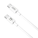 XO NB-Q190B Καλώδιo USB Type C σε USB Type C Ταχείας Φόρτισης 60W μήκος 2m σε Λεύκο Χρώμα