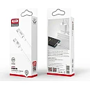 XO NB-Q190B Καλώδιo USB Type C σε USB Type C Ταχείας Φόρτισης 60W μήκος 2m σε Λεύκο Χρώμα