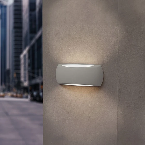 Fumagalli Francy απλίκα τοίχου εξωτερικού χώρου E27 γκρι οβάλ IP66  1A2.000.000.LYE27