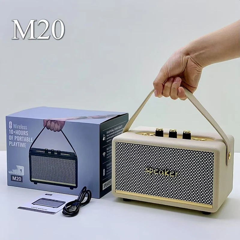 VKS M20 Retro Wireless Bluetooth Speaker Φορητό Ηχείο 20W