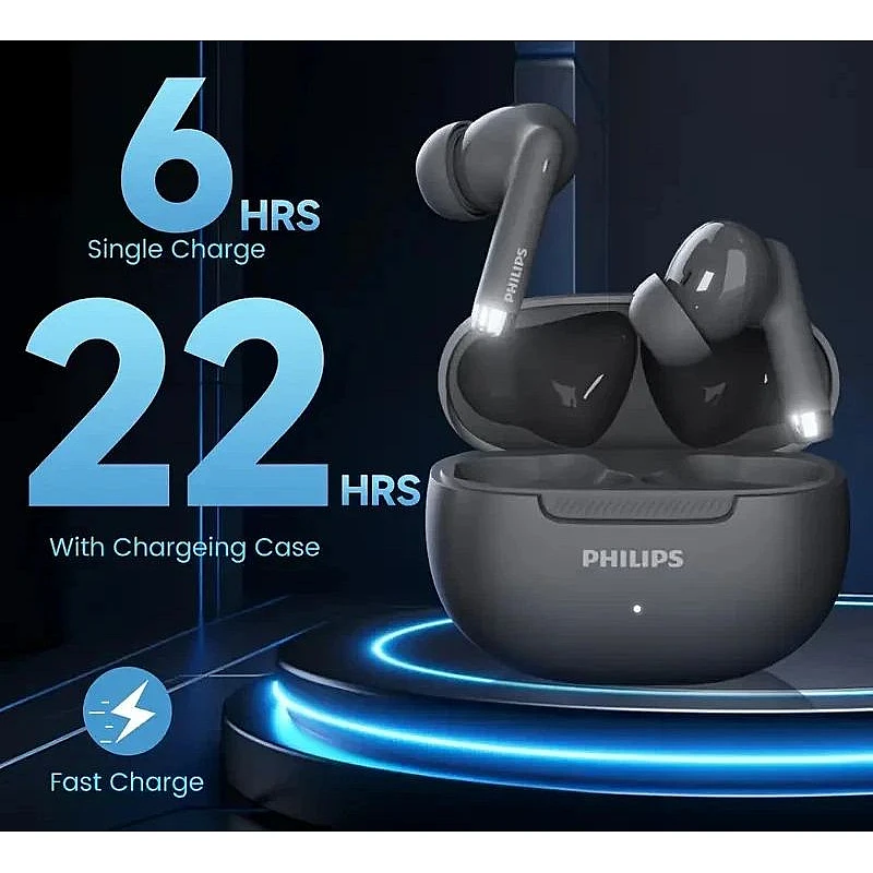 Earbuds 2000 SERIES ΤΑΤ2020 Handsfree Ακουστικά με Θήκη Φόρτισης Μαύρο 