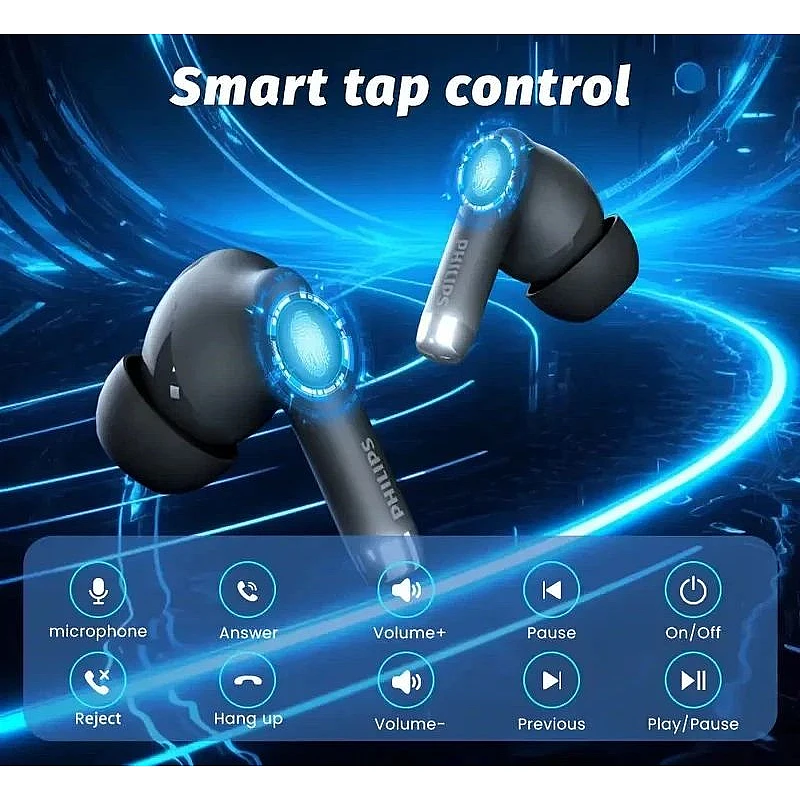 Earbuds 2000 SERIES ΤΑΤ2020 Handsfree Ακουστικά με Θήκη Φόρτισης Μαύρο 
