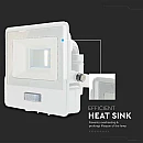 Προβολέας LED SAMSUNG 30W Ψυχρό λευκό 6500K Λευκό σώμα με ανιχνευτή VT-138S 20276 V-TAC Προβολέας LED SAMSUNG 30W Ψυχρό λευκό 6500K Λευκό σώμα με ανιχνευτή VT-138S 20276 V-TAC
