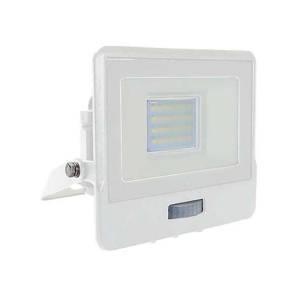 Προβολέας LED SAMSUNG 20W Ψυχρό λευκό 6500K Λευκό σώμα με ανιχνευτή VT-128S 20273 V-TAC