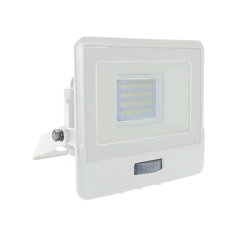 Προβολέας LED SAMSUNG 30W Ψυχρό λευκό 6500K Λευκό σώμα με ανιχνευτή VT-138S 20276 V-TAC Προβολέας LED SAMSUNG 30W Ψυχρό λευκό 6500K Λευκό σώμα με ανιχνευτή VT-138S 20276 V-TAC
