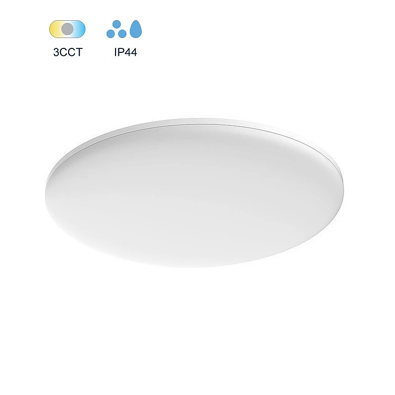 LED πλαφονιέρα 24W 3CCT φ290*H42 στρογγυλή IP44 Λευκό VENERA 2027131 VITO