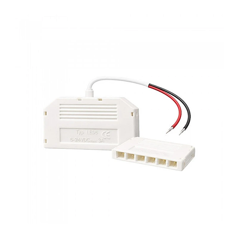 Splitter για σποτ επίπλων VITO FURNILUX, Λευκός, 6–24V, Μέγ. 80W 2028045 VITO