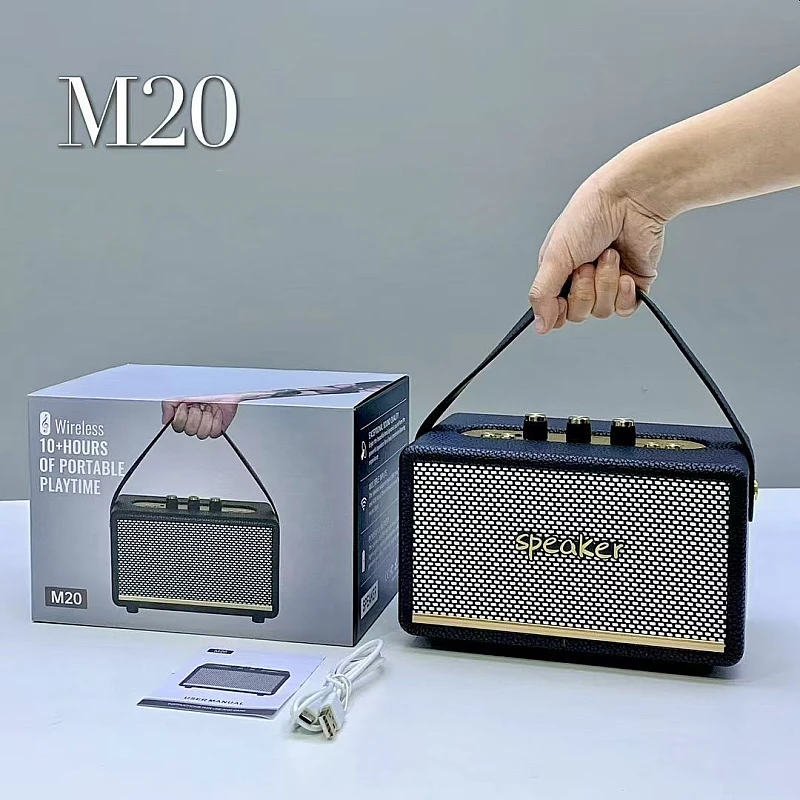 VKS M20 Retro Wireless Bluetooth Speaker Φορητό Ηχείο 20W