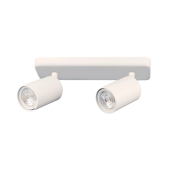 Φωτιστικό τοίχου και οροφής Διπλό Spot Light GU10 Λευκό LUGO-2 2102340 VITO