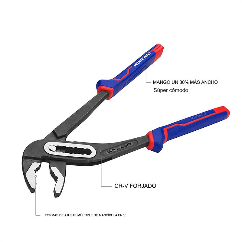 WORKPRO WP211028 Γκαζοτανάλια 10'' 250mm WORKPRO WP211028 Γκαζοτανάλια 10'' 250mm