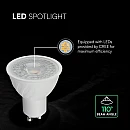 Λαμπτήρας CREE LED σπότ 6W GU10 Ψυχρό λευκό 6500K 110° VT-247 V-TAC 211946