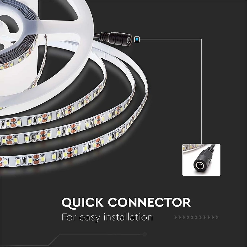 Tαινία LED 24V SMD5050 12W/m IP20 Φυσικό Λευκό 4000K 5 μέτρα VT-25835-168 V-TAC 212597
