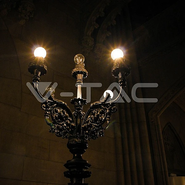 Λαμπτήρας Led E27 Filament G45 6Watt Ψυχρό λευκό VT-2366 V-TAC 212844