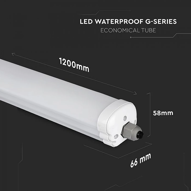 Φωτιστικό οροφής LED CREE CHIP 36W σκαφάκι Αδιάβροχο IP65 Ψυχρό Λευκό 6500Κ VT-6076 G-SERIES V-TAC 2162846