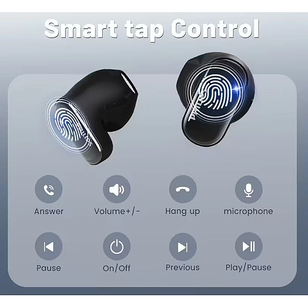 Earbuds 2000 SERIES ΤΑΤ2169 Handsfree Ακουστικά με Θήκη Φόρτισης Μαύρο 