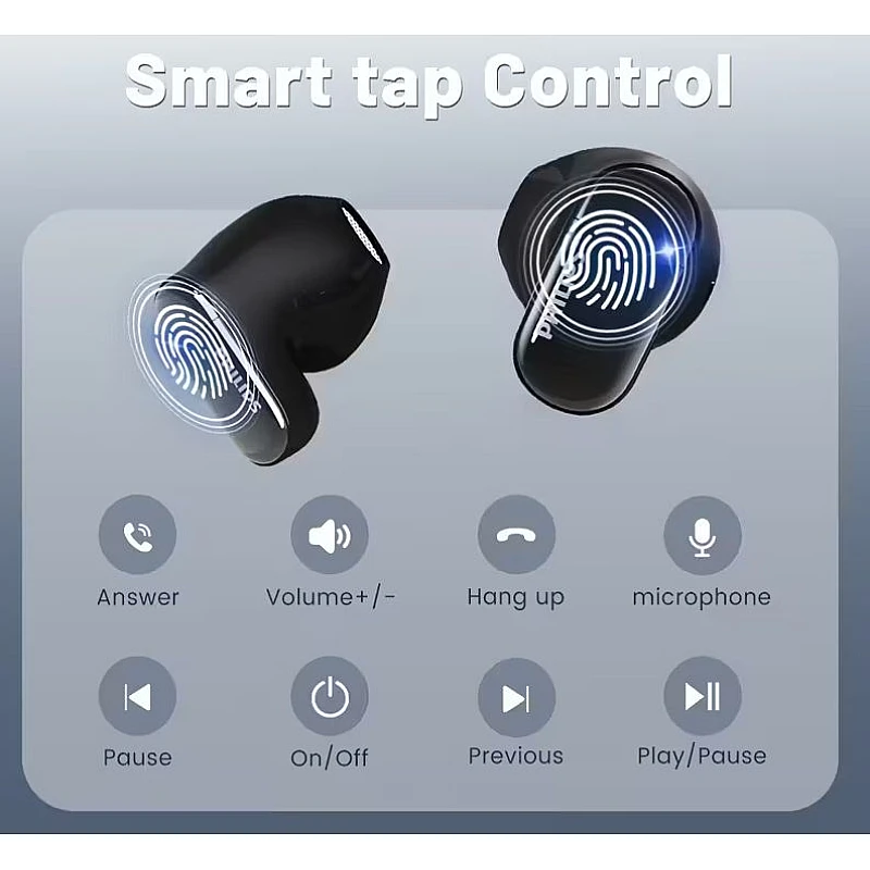 Earbuds 2000 SERIES ΤΑΤ2169 Handsfree Ακουστικά με Θήκη Φόρτισης Μαύρο 