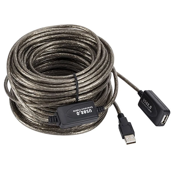 Καλώδιο Προέκτασης USB 2.0  USB-A female - USB-A male 20m 