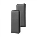 V-TAC Power Bank 10.000mAh 10W με 2 USB & Type-C Μαύρο VT-3527-B 23036