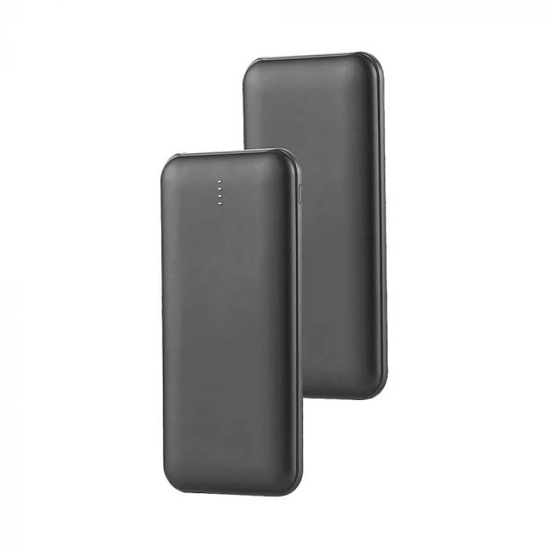 V-TAC Power Bank 10.000mAh 10W με 2 USB & Type-C Μαύρο VT-3527-B 23036