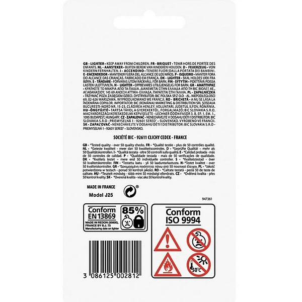 BIC Αναπτήρας Μίνι J25 3 Τεμάχια