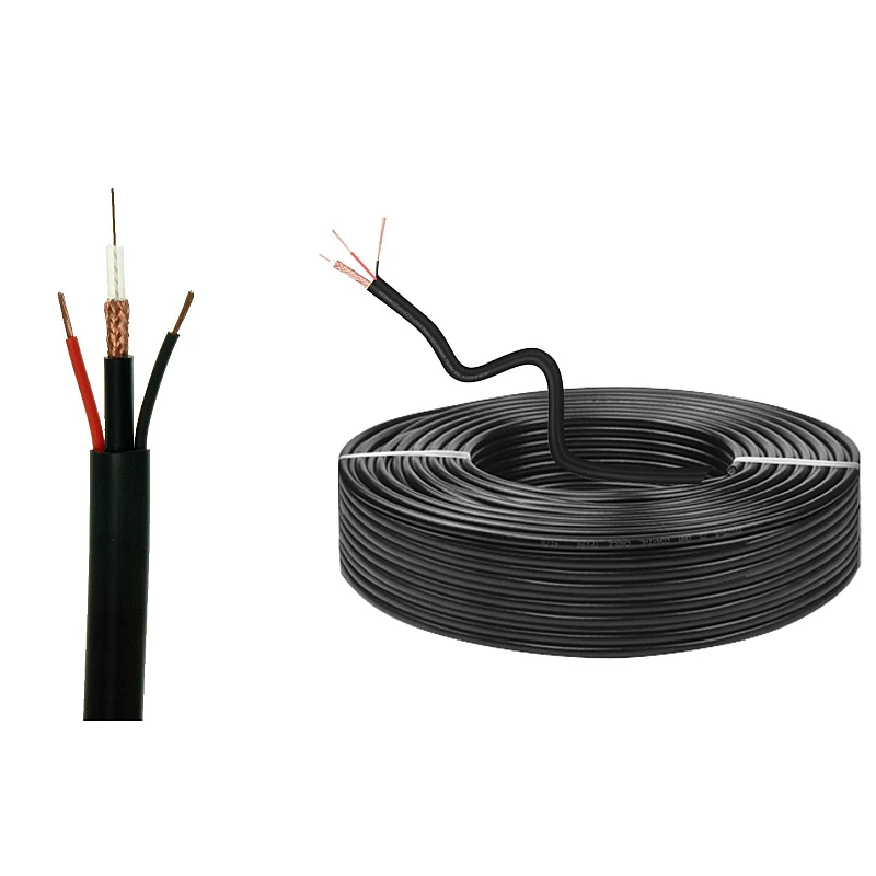 KALITON RG59+2C Μάυρο Καλώδιο CCTV εικόνας και τροφοδοσίας για κάμερες ασφαλείας RG59+2*0.5mm² Micro Coaxial Μονόκλωνο 1μέτρο KALITON RG59+2C Μάυρο Καλώδιο CCTV εικόνας και τροφοδοσίας για κάμερες ασφαλείας RG59+2*0.5mm² Micro Coaxial Μονόκλωνο 1μέτρο