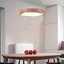 Κρεμαστό Φωτιστικό LED 18W 3000K 2100lm Ξύλο/Λευκό Ø400mm V-TAC VT-7973 23363