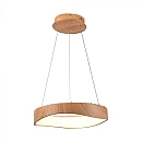 Κρεμαστό Φωτιστικό LED 18W 3000K 2100lm Ξύλο/Λευκό Ø400mm V-TAC VT-7973 23363
