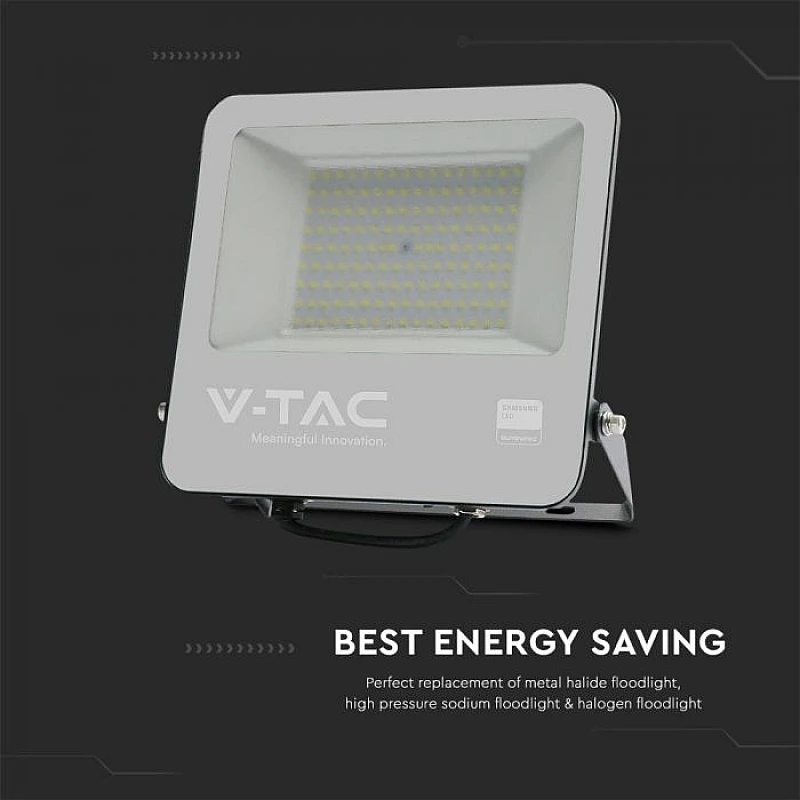 Προβολέας LED SAMSUNG 100W Ψυχρό λευκό 6400K Μαύρος VT-44104 V-TAC 23441 Προβολέας LED SAMSUNG 100W Ψυχρό λευκό 6400K Μαύρος VT-44104 V-TAC 23441